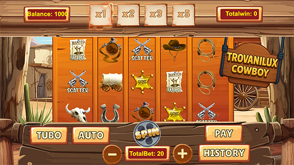 Trovanilux Wild West Slot Game